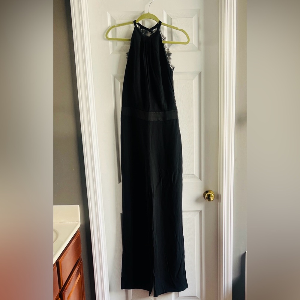 H&M Gold Tag Black Halter Jumpsuit